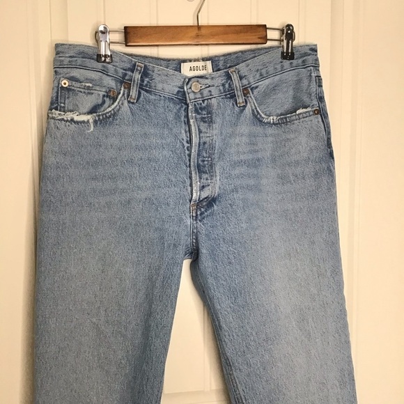 AGOLDE Mid Rise Relaxed Boot Jeans Size 30. - Picture 3 of 11
